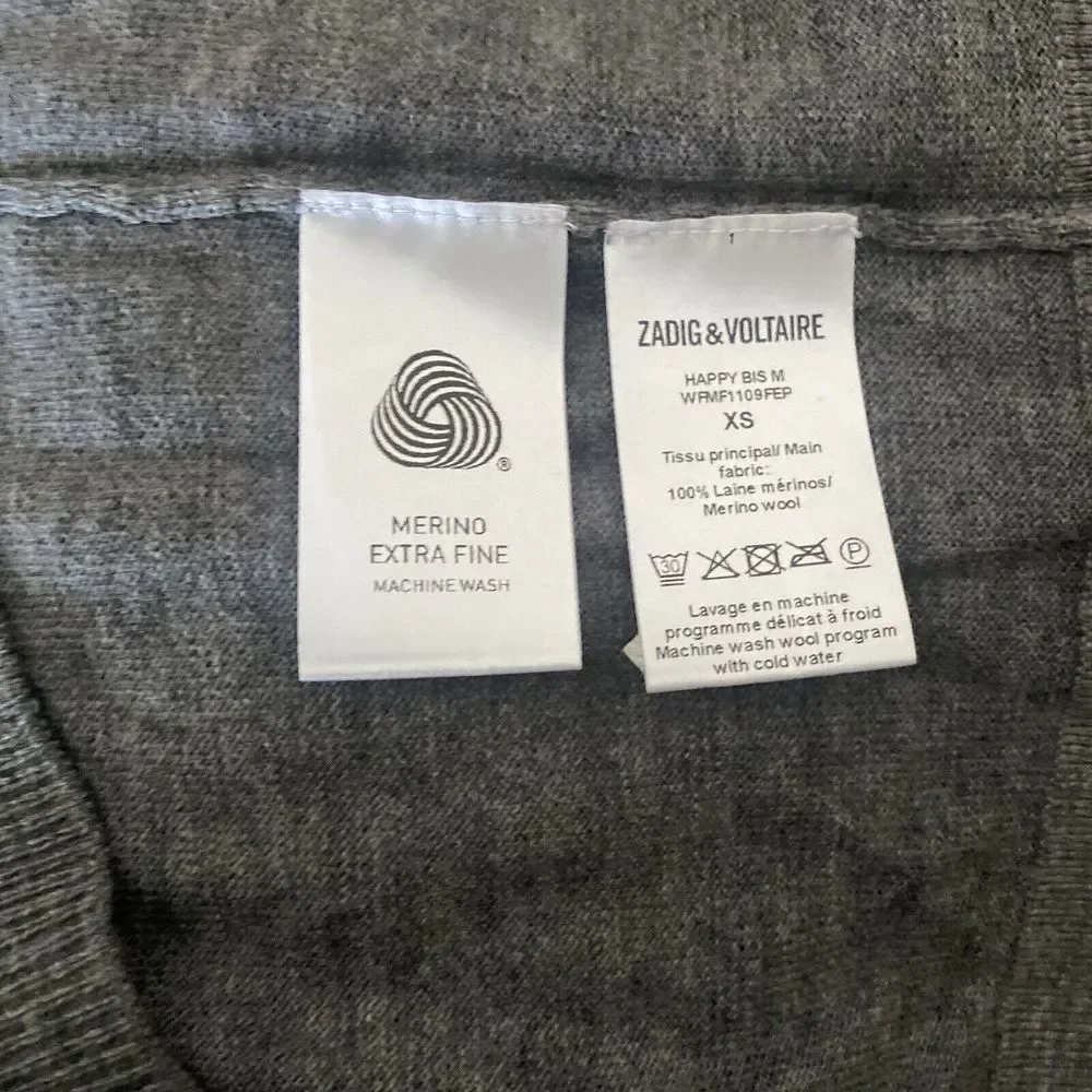 Zadig Voltaire Happy‎ Skull Merino Wool Sweater